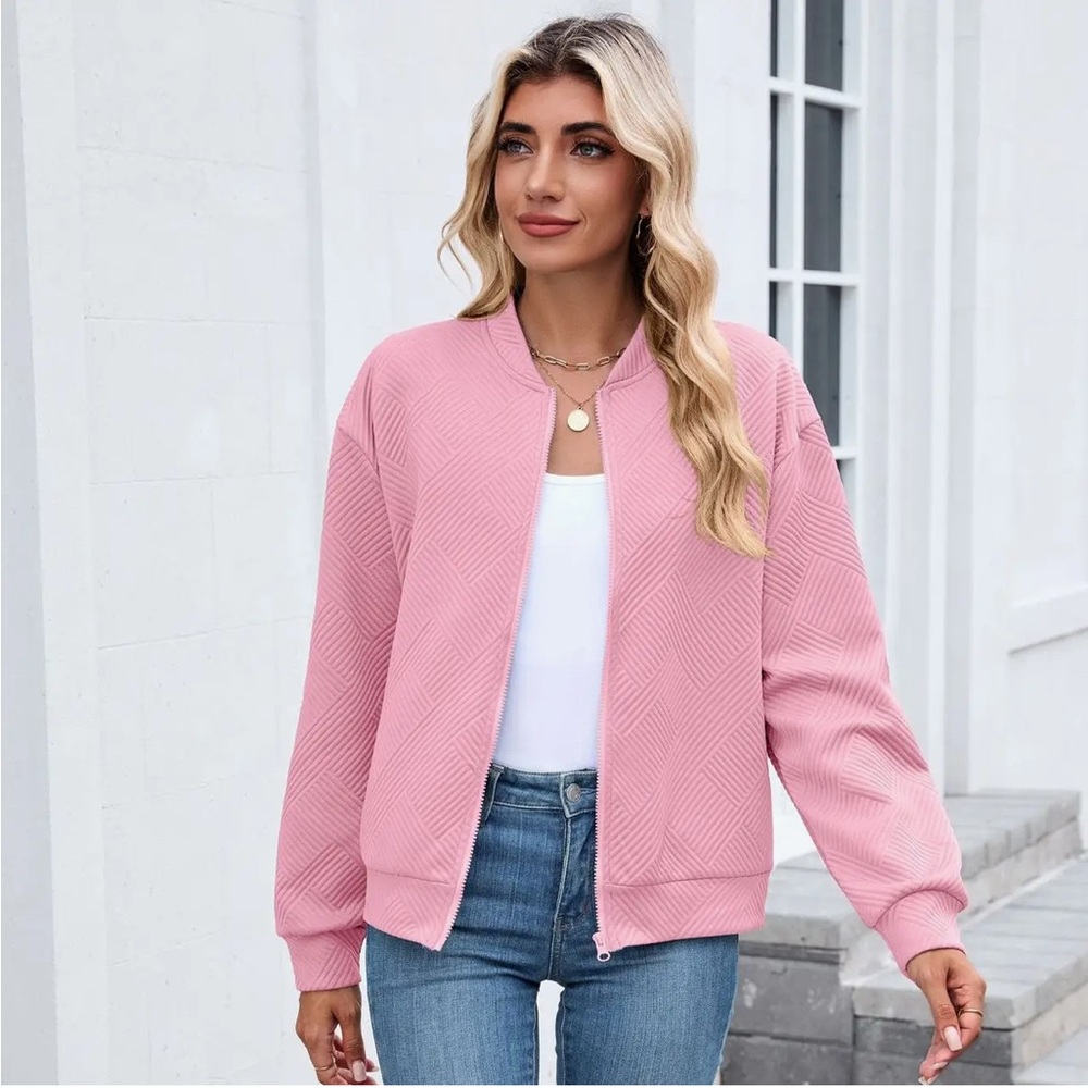 Women's Pink Bomber Jacket